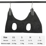 Cats Grooming Hammock Cat Dog Nail Trimming Restraint Bag Anti-Scratch Sling for Small Medium Dogs Adjustable Hanging Helper