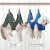 Cats Grooming Hammock Cat Dog Nail Trimming Restraint Bag Anti-Scratch Sling for Small Medium Dogs Adjustable Hanging Helper