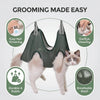 Cats Grooming Hammock Cat Dog Nail Trimming Restraint Bag Anti-Scratch Sling for Small Medium Dogs Adjustable Hanging Helper