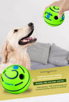 Interactive Rolling Squeaky Ball Dog Toy