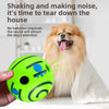 Interactive Rolling Squeaky Ball Dog Toy
