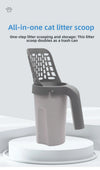 All-in-one portable cat litter scoop
