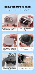 All-in-one portable cat litter scoop