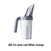 All-in-one portable cat litter scoop