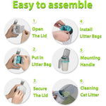 All-in-one portable cat litter scoop