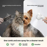 Pet Steam Grooming Spray Massage Brush