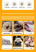 Silicone Pet Toothbrush for Cats and Dogs