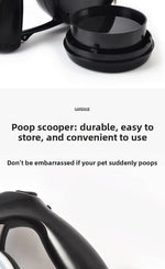 Retractable LED Pet Leash With Built-In Treat and Water Compartments